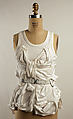 Ensemble, Preen (British, founded 1996), a) cotton, aluminum
b) elastic, aluminum
c) cotton, wool, elastic, British