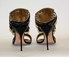 Sandals, Dolce &amp; Gabbana (Italian, founded 1985), a,b) leather, metal, Italian