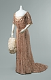 Evening dress, G & E Spitzer (Austrian), silk, pearl, glass, Austrian