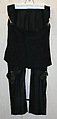 Trousers, Vivienne Westwood (British, 1941–2022), a) cotton, metal; b,c) wool, British