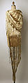Dress, Lainey Keogh (Irish, born 1957), a,c,d) synthetic fiber, Lurex; b) aluminum, metal, jade, wood, Irish