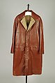 Coat, Howard W. Geiger  American, Leather, wool, American