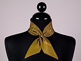 Scarf, Hermès French, Silk, metal, French