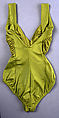 Bathing suit, OMO Norma Kamali (American, born 1978), nylon/lycra blend, American