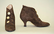 Shoes, Manolo Blahnik (British, born Spain, 1942), a,b) leather, plastic, British