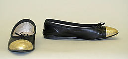 Shoes, House of Chanel (French, founded 1910), leather, French