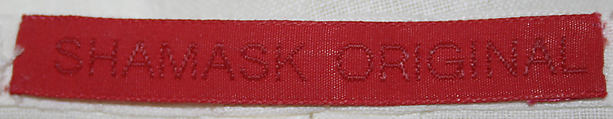 Ensemble, Ronaldus Shamask (American, born Holland, 1945), a,b) linen, American