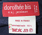 Dress, Dorothée Bis (French, founded 1962), wool, French