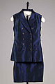 Cocktail suit, Jean Paul Gaultier (French, born 1952), Cotton, silk, elastic, French