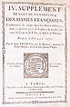L'art de la coëffure des dames françoises, avec des estampes : où sont représentées les têtes coëffées, gravées sur les dessins originaux de mes accommodages, avec le traité en abrégé d'entretenir & conserver les cheveux naturels, Legros de Rumigny (French), a-e) leather, paper, French