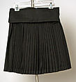 Ensemble, John Bartlett (American, born 1964), a) leather, rayon, metal;  b) wool, jet; c) wool, cotton, metal; d) wool/polyester blend; e,f) leather, metal, American