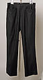 Ensemble, John Bartlett (American, born 1964), a) leather, rayon, metal;  b) wool, jet; c) wool, cotton, metal; d) wool/polyester blend; e,f) leather, metal, American
