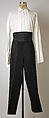 Tuxedo, A. Schiraldi of Napoli (Italian), a, b) wool/synthetic, silk; c) cotton; d,e) silk, Italian