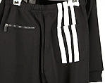 Athletic suit, Y-3 (Japanese and German, founded 2002), a) polyester/cotton blend, rubber; b) cotton, polyester; c) polyester/cotton blend, rubber, nylon, Japanese
