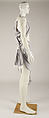 Ensemble, John Galliano (British, born Gibraltar, 1960), a) polyester, viscose/synthetic blend, cotton; b,c) leather, synthetic, cotton, British