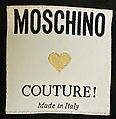 Coat, House of Moschino (Italian, founded 1983), wool, Italian