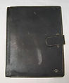 Portfolio, a) leather; b) metal, American