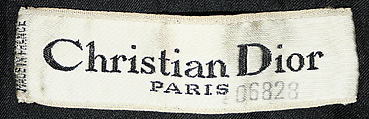 "Unesco", House of Dior (French, founded 1946), (a, b) wool, plastic; (c) silk, French