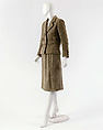 Suit, House of Chanel (French, founded 1910), a) wool, silk, metal; b) wool, silk, French