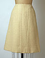 Suit, House of Chanel (French, founded 1910), a) wool, metal, silk; b) wool, silk, French