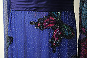 Dress, Hanae Mori (French, 1977–2004), a) silk, glass; b) silk, Japanese