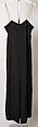 Evening dress, James Galanos (American, Philadelphia, Pennsylvania, 1924–2016 West Hollywood, California), a) synthetic, rhinestone, silk; b) polyester, American