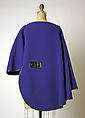 Poncho, Pierre Cardin (French (born Italy), San Biagio di Callalta 1922–2020 Neuilly), wool, leather, French