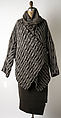 Ensemble, Issey Miyake (Japanese, 1938–2022), a) wool/acrylic blend; b) wool/nylon blend; c) wool/linen blend, Japanese
