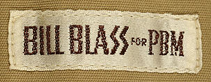 Trench coat, Bill Blass (American, Fort Wayne, Indiana 1922–2002 New Preston, Connecticut), a) cotton, plastic; b-d) cotton, metal; e-f) cotton, American