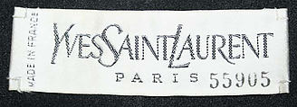 Suit, Yves Saint Laurent (French, founded 1961), a, b) wool, silk, plastic; c,d) leather; e) silk, French