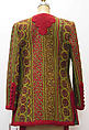 Ensemble, Oscar de la Renta, LLC. (American, founded 1965), a) silk, cotton; b) wool; c) silk; d) wool, metal, American