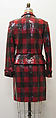 Suit, Perry Ellis Sportswear Inc. (American, founded 1978), a,b) wool, leather,synthetic, silk, American