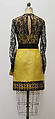 Dress, Bill Blass Ltd. (American, founded 1970), a) silk; b) silk, leather, American