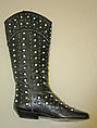 Boots, El Vaquero  Italian, a,b) leather, rhinestones, Italian