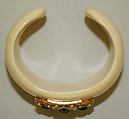 Bracelet, House of Chanel (French, founded 1910), ivory, gold, precious gems, French