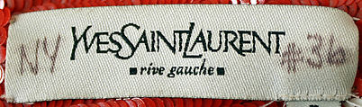 Dress, Yves Saint Laurent (French, founded 1961), plastic, fur, silk, French