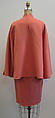 Ensemble, Ralph Rucci (American, born 1957), a, b) wool; plastic; b) silk/cotton blend; c) wool, silk, American