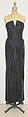 Evening ensemble, House of Balmain (French, founded 1945), a) silk; b) silk, synthetic, French