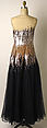 Evening dress, House of Balmain (French, founded 1945), silk, plastic, French