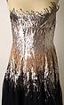 Evening dress, House of Balmain (French, founded 1945), silk, plastic, French