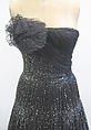 Evening ensemble, House of Balmain (French, founded 1945), a) silk, synthetic; b) silk, French