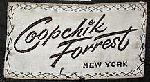 Ensemble, Coopchik Forrest (American), a) fur, synthetic, metal, elastic; b) fur, synthetic, metal; c) fur, wool, silk, American