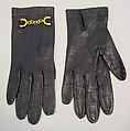 Gloves, a,b) leather, metal, French