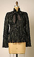 Jacket, House of Chanel (French, founded 1910), silk, plastic, glass, metal, feathers, French