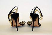 Sandals, Dolce &amp; Gabbana (Italian, founded 1985), a,b) leather, metal, Italian