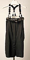 Dress, Jean Paul Gaultier (French, born 1952), a) wool, cotton, plastic; b) synthetic, plastic, metal; c) plastic, metal, French