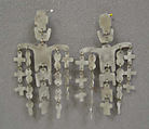 Earrings, Isaac Mizrahi  American, a,b) aluminum, American
