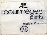 Coat, André Courrèges (French, Pau 1923–2016 Neuilly-sur-Seine), a, b) cotton, plastic (polyurethane), French