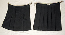 Bum Flap, Vivienne Westwood (British, 1941–2022), a,b) wool, leather, metal, British
