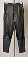 Trousers, Vivienne Westwood (British, 1941–2022), wool, synthetic, metal, plastic, British